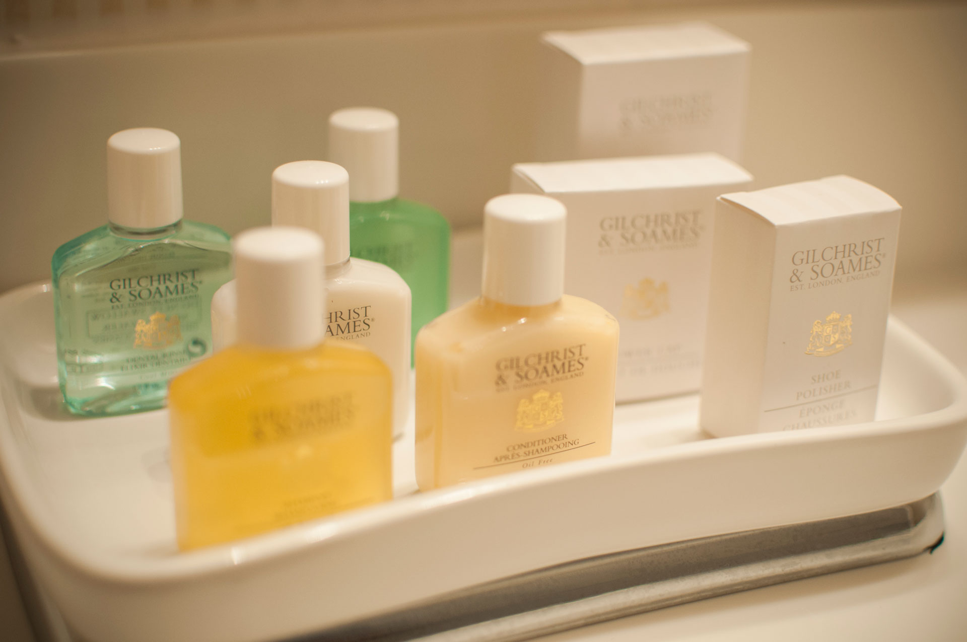 Bath amenities by Gilchrist & Soames